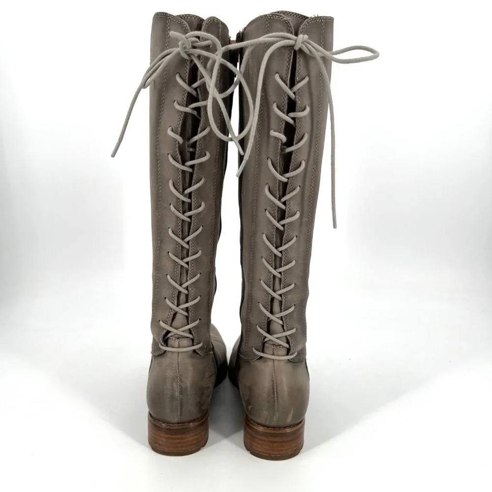 Sofft Women's Lace Up Boots - Taupe - Picture 4 of 11